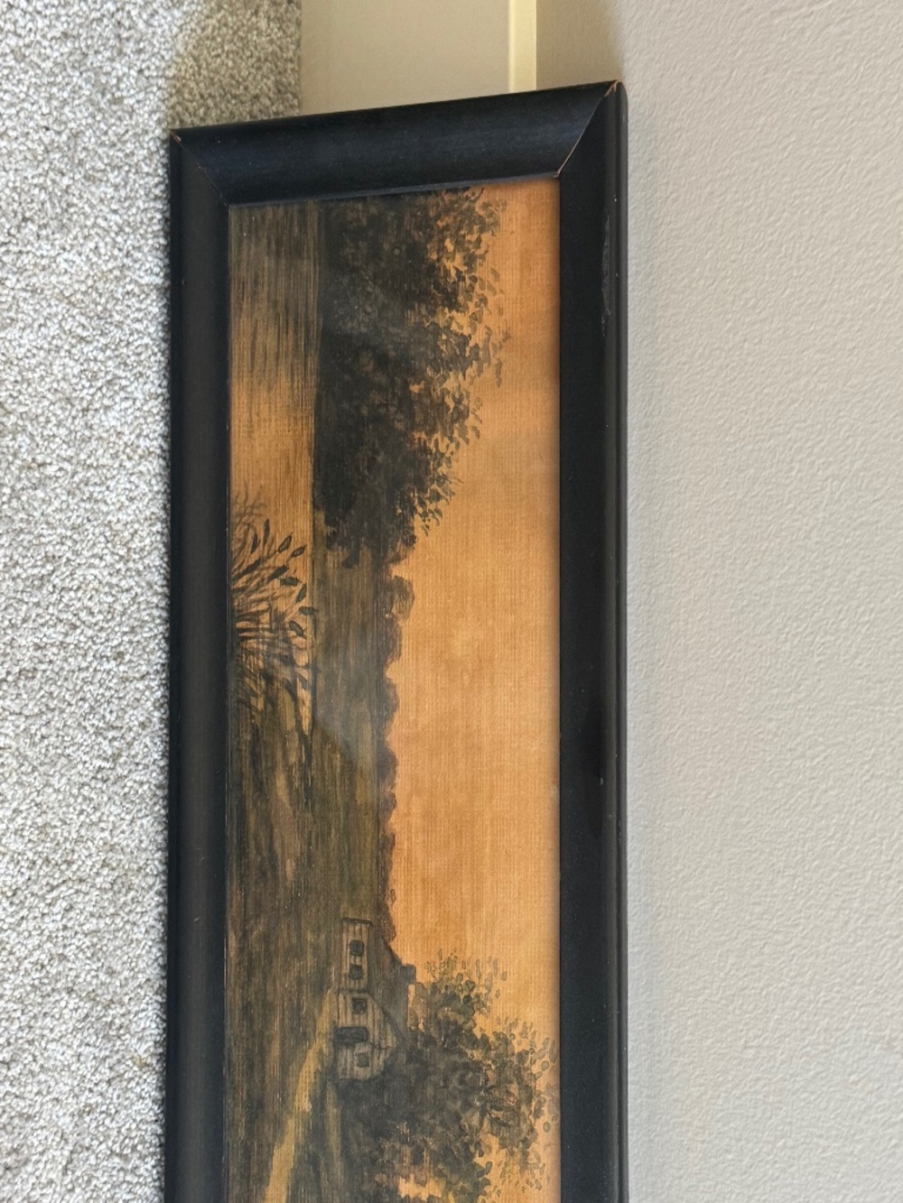 Landscape homestead painting
